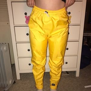 Vintage Yellow Reflective Pants